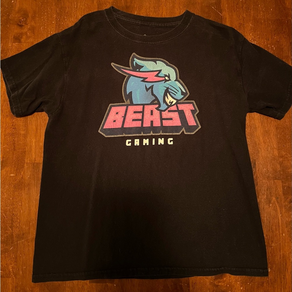 Mr Beast Gaming Black Kids T-Shirt